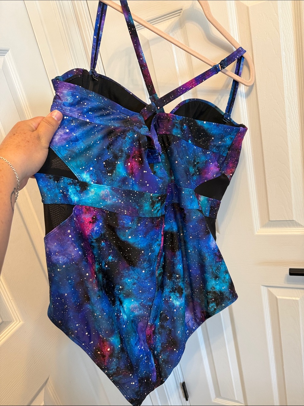 Torrid Vixen Collection Galaxy Mesh Underwire One Piece Swim Suit Sz 3X - Picture 3 of 13